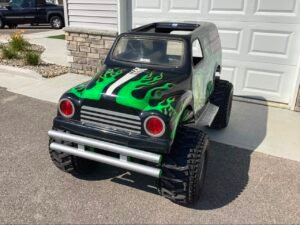 Green Grave Digger Go Kart